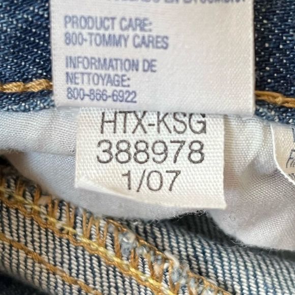 Tommy Hilfiger Capri Cuffed Jeans Blue Size 2 - Picture 8 of 9